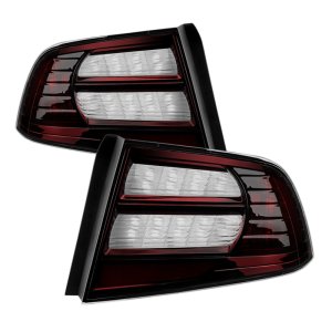 Acura TL Tail Lights - Rear - SPYDER - xTune OEM Style - Red Smoked - `04-`08