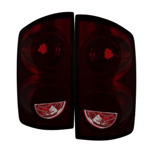 Dodge Ram 1500 Tail Lights - Rear - SPYDER - xTune OEM Style - Red Smoked - `07-`08