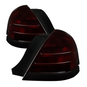 Ford Crown Victoria Tail Lights - SPYDER - OEM Style - Red Smoked - `99-`11