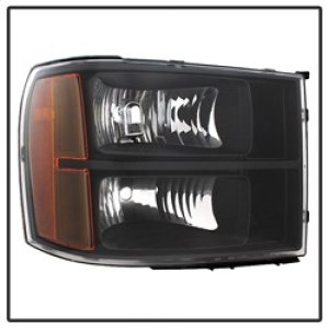 GMC Sierra Headlights - Front - SPYDER - xTune Crystal - Black - `07-`13