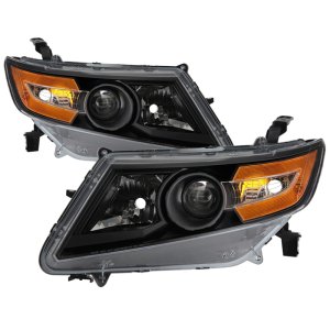 Honda Odyssey Headlights - SPYDER - OEM Style - Black - `11-`15