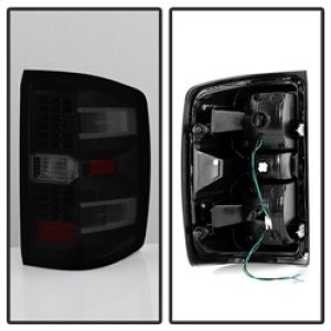 Chevrolet Silverado 1500 Tail Lights - SPYDER - xTune LED - Black Smoked - `14-`16