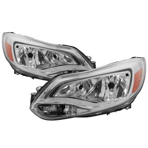 Ford Focus Headlights - SPYDER - xTune OEM Style - Chrome - `12-`14