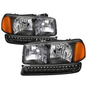GMC Yukon Headlights - SPYDER - xTune - Black - `00-`06