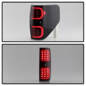 Ford F-150 Tail Lights - SPYDER - xTune LED - Black Smoke - `09-`14