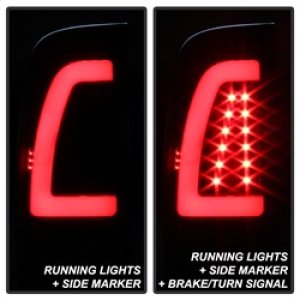 Ford F-150 Tail Lights - SPYDER - xTune, LED, Light Bar - Black Smoke - `97-`03