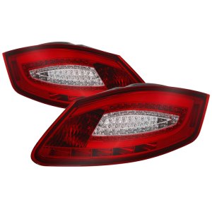 Porsche Cayman Tail Lights - SPYDER - xTune LED - Red Clear - `06-`08