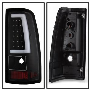 Chevrolet Silverado 1500 Tail Lights - SPYDER - xTune Light Bar LED Version 3 - Black - `99-`02