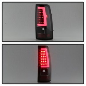 Chevrolet Silverado 1500 Tail Lights - SPYDER - xTune Light Bar LED Version 3 - Black - `99-`02
