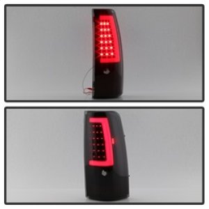 Chevrolet Silverado 2500 Tail Lights - SPYDER - xTune Version 3 Light Bar LED - Black Smoke - `99-`02