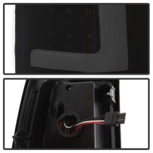 Chevrolet Silverado 2500 Tail Lights - SPYDER - xTune Version 3 Light Bar LED - Black Smoke - `99-`02