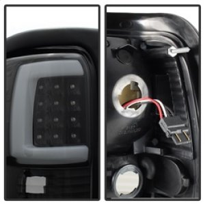 Dodge Ram Tail Lights - SPYDER - Light Bar LED - Black - `94-`01
