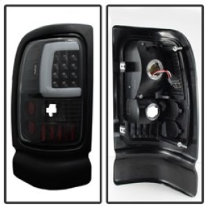 Dodge Ram Tail Lights - SPYDER - Light Bar LED - Black - `94-`01