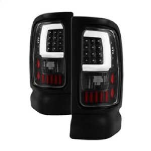 Dodge Ram Tail Lights - SPYDER - Light Bar LED - Black - `94-`01