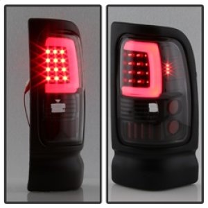 Dodge Ram Tail Lights - SPYDER - Light Bar LED - Black - `94-`01