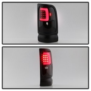 Dodge Ram Tail Light Set - SPYDER - Light Bar LED - Black Smoke - `94-`01