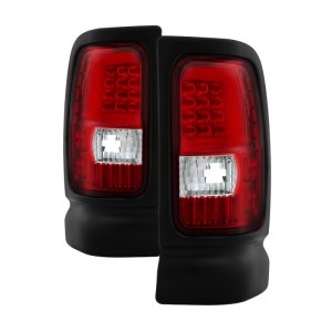 Dodge Ram Tail Lights - SPYDER - Light Bar LED - Black - `94-`01