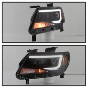 Chevrolet Colorado Headlights - SPYDER - xTune DRL Light Bar Projector - Black Smoked - `15-`17