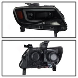 Chevrolet Colorado Headlights - SPYDER - xTune DRL Light Bar Projector - Black Smoked - `15-`17