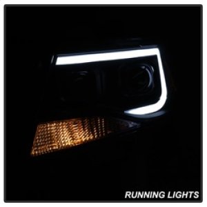 Chevrolet Colorado Headlights - SPYDER - xTune DRL Light Bar Projector - Black Smoked - `15-`17