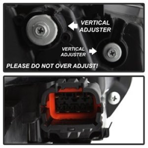 Infiniti G37 Headlights - SPYDER - xTune DRL Light Bar Projector Headlights w/Sequential Turn Signal - Black - `08-`15