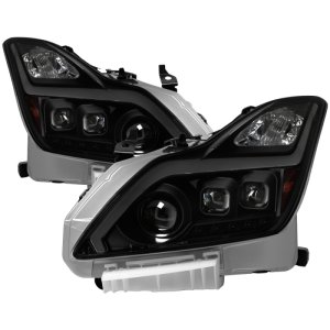 Infiniti G37 Headlights - SPYDER - xTune HID Projector - Black Smoked - `08-`15