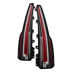GMC Yukon Tail Lights - SPYDER - xTune LED (Escalade Style) - Black - `15-`17