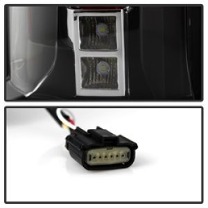 GMC Yukon Tail Lights - SPYDER - xTune LED (Escalade Style) - Black - `15-`17