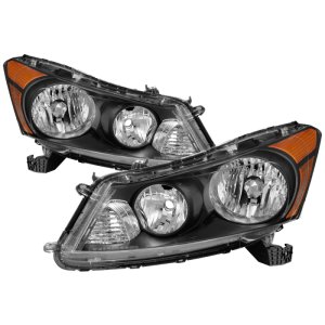 Honda Accord Headlights - SPYDER - OEM Style xTune - Black - `08-`12