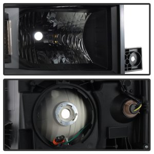 Chevrolet Silverado 1500 Headlights - SPYDER - OEM Style - Black - `14-`15