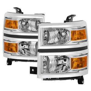 Chevrolet Silverado 1500 Headlights - SPYDER - OEM Style - Chrome - `14-`15