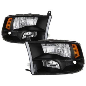 Dodge Ram Headlights - SPYDER - OEM Style xTune - Black - `09-`17