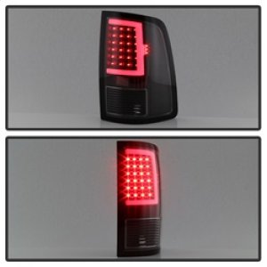 Dodge Ram 1500 Tail Lights - SPYDER - xTune LED - Black - `13-`18