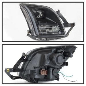 Ford Fusion Headlights - SPYDER - xTune Light Bar DRL Projector - Black - `06-`09 Ford Fusion Headlights - SPYDER - xTune Light Bar DRL Projector - Black - `06-`09