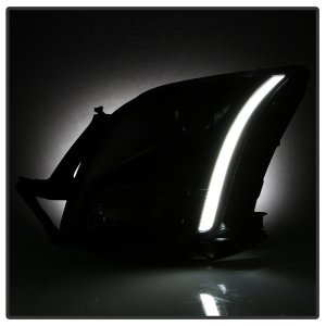 Ford Fusion Headlights - SPYDER - xTune Light Bar DRL Projector - Black - `06-`09 Ford Fusion Headlights - SPYDER - xTune Light Bar DRL Projector - Black - `06-`09
