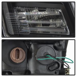 Ford Fusion Headlights - SPYDER - xTune Light Bar DRL Projector - Black - `06-`09 Ford Fusion Headlights - SPYDER - xTune Light Bar DRL Projector - Black - `06-`09
