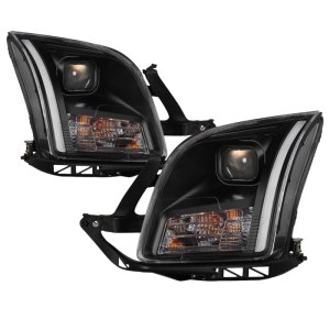 Ford Fusion Headlights - SPYDER - xTune Light Bar DRL Projector - Black - `06-`09 Ford Fusion Headlights - SPYDER - xTune Light Bar DRL Projector - Black - `06-`09