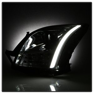 Ford Fusion Headlights - SPYDER - Light Bar DRL Projector - Chrome - `06-`09
