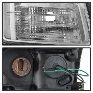 Ford Fusion Headlights - SPYDER - Light Bar DRL Projector - Chrome - `06-`09