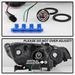 Acura TSX Headlights - SPYDER - Light Bar DRL Projector - Chrome - `09-`14