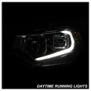 Acura TSX Headlights - SPYDER - Light Bar DRL Projector - Chrome - `09-`14