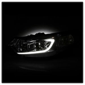Acura TSX Headlights - SPYDER - Light Bar DRL Projector - Chrome - `09-`14