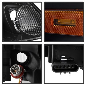 Chevrolet Impala Headlights - SPYDER - LED Light Bar - Black - `06-`13