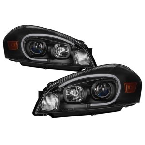 Chevrolet Impala Headlights - SPYDER - LED Light Bar - Black - `06-`13
