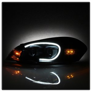 Chevrolet Impala Headlights - SPYDER - LED Light Bar - Black - `06-`13