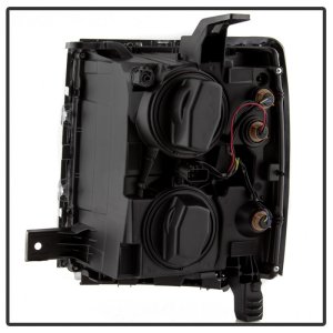 Chevrolet Silverado 1500 Headlights - SPYDER - OEM Style with Chrome Trim - Black - `14-`15