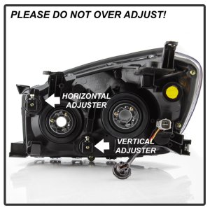 Toyota RAV4 Headlights - SPYDER - OEM Style - Black - `06-`08