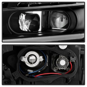 Chevrolet Impala Headlights - SPYDER - DRL Halogen Projector - Black - `14-`18