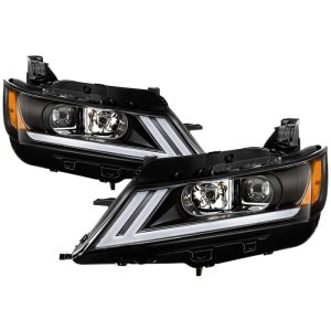 Chevrolet Impala Headlights - SPYDER - DRL Halogen Projector - Black - `14-`18