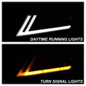 Chevrolet Impala Headlights - SPYDER - DRL Halogen Projector - Black - `14-`18